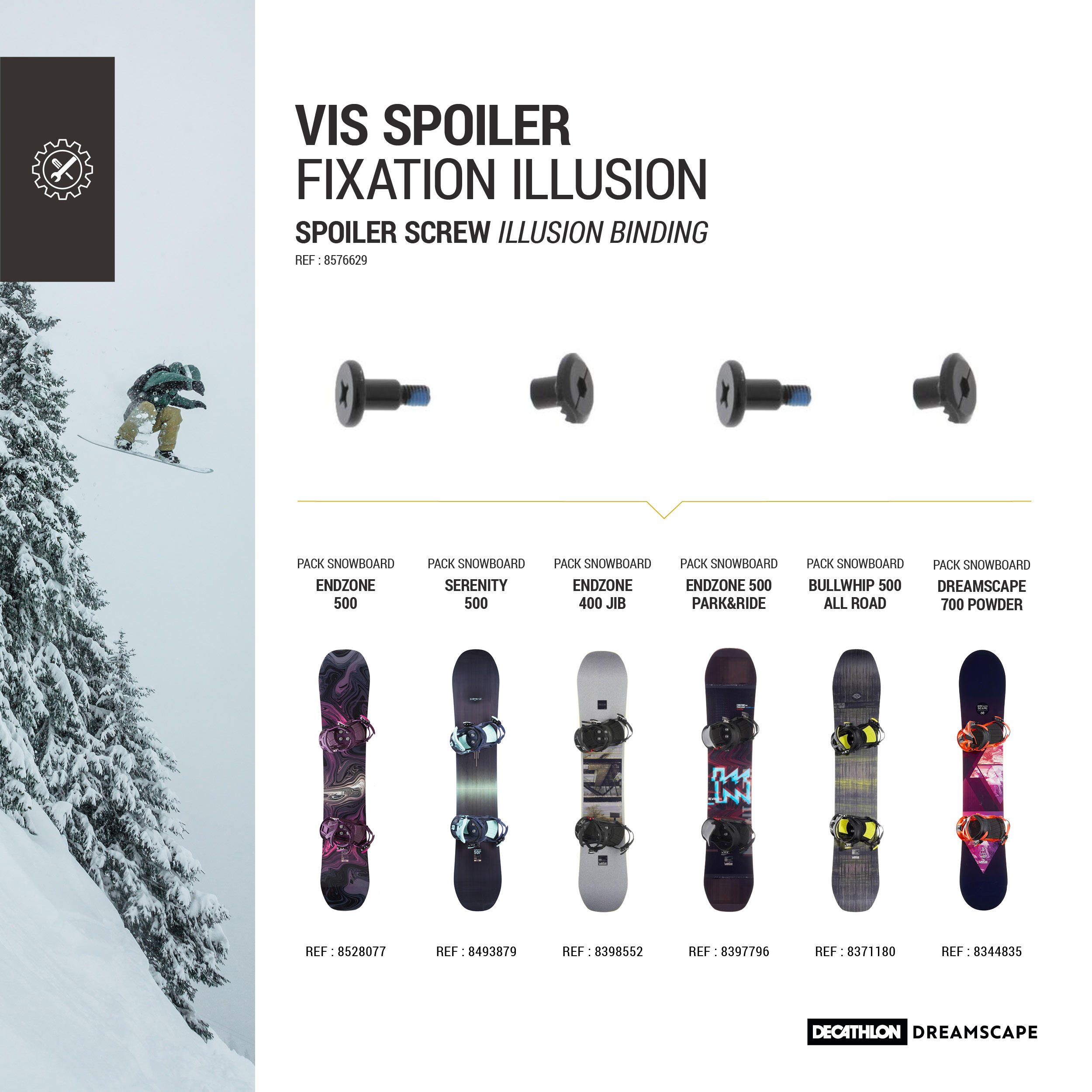 Snowboard Binding Highback Screw - DREAMSCAPE