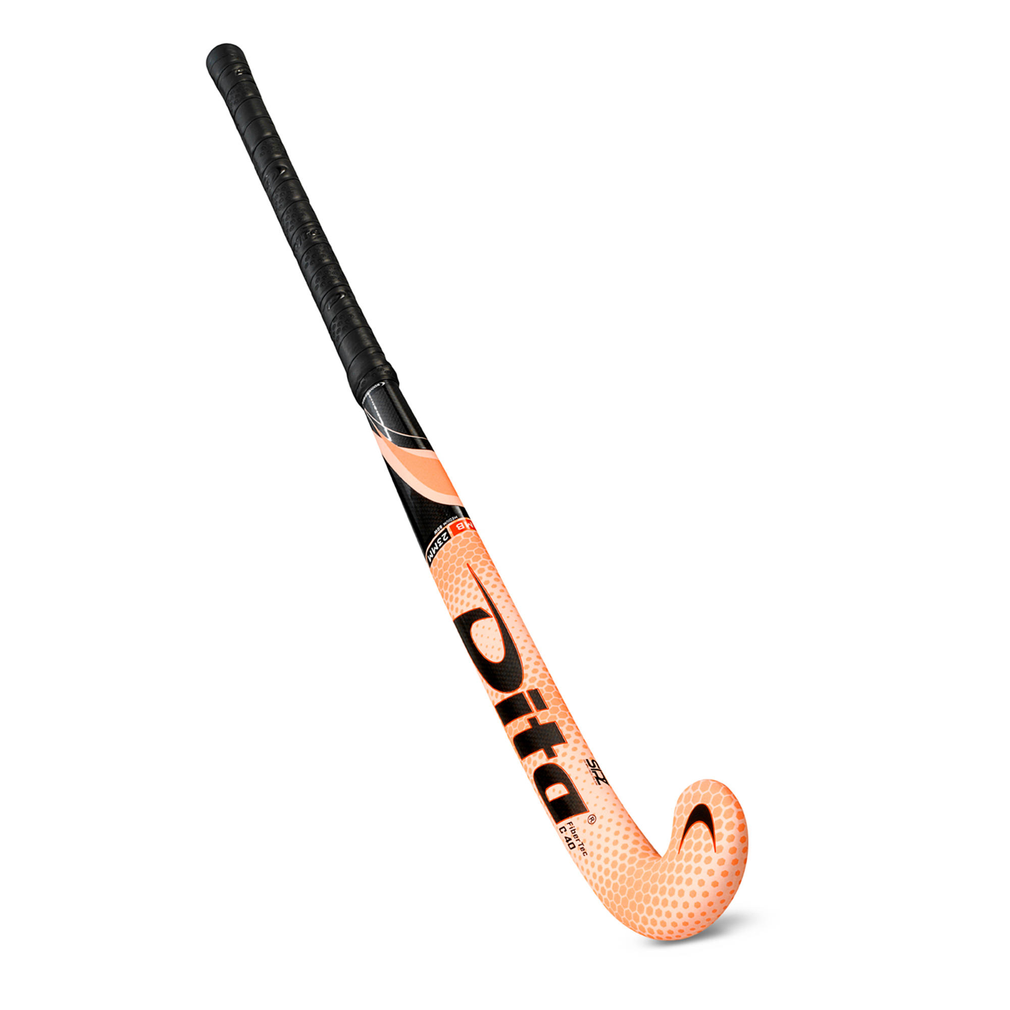 DITA Intermediate 40% Carbon Mid Bow Field Hockey Stick FiberTecC40 - Pink