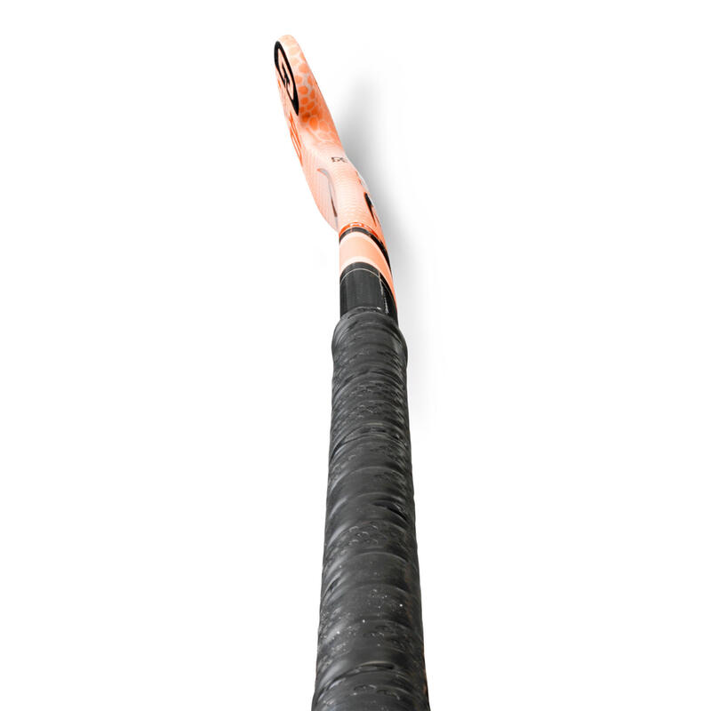 Hockeystick voor gevorderde volwassenen mid bow 40% carbon FiberTec C40 roze