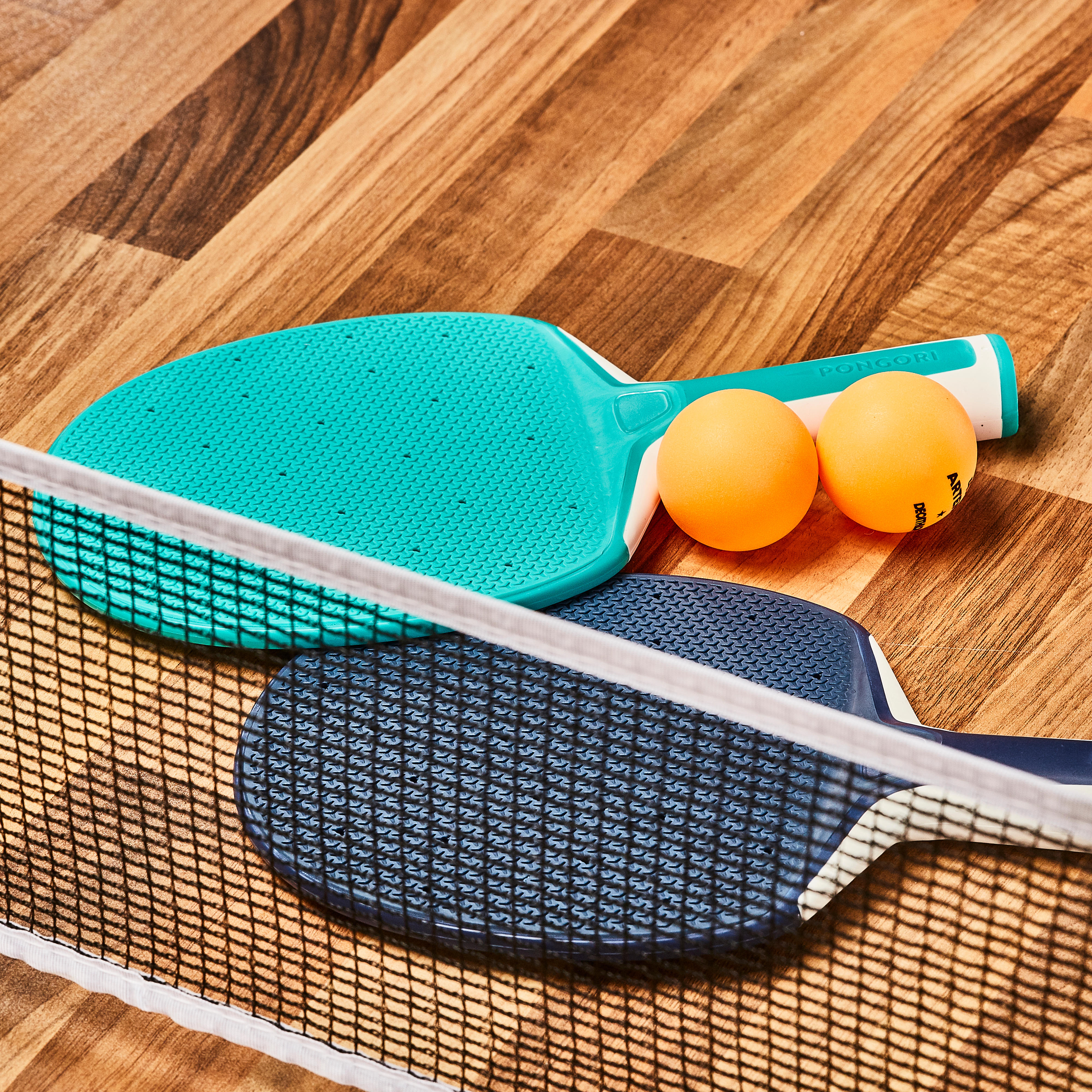 SET DI POSTAZIONI RETE DA PING PONG ROLLNET REGOLABILE BIANCO/GRIGIO 2 RACCHETTE 2 PALLINE