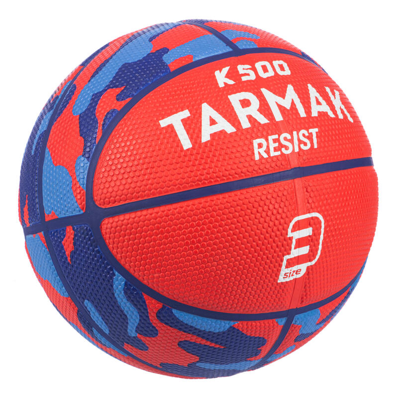 兒童款3號籃球K500－紅色（適合6歲以上兒童）。
