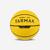 Ballon de basket r100 de taille 5 jaune jusqu'à 10 ans pour débuter.