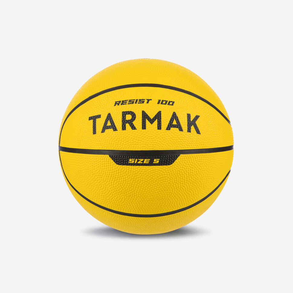 Basketball R100 Größe 5 Kinder gelb TARMAK DECATHLON