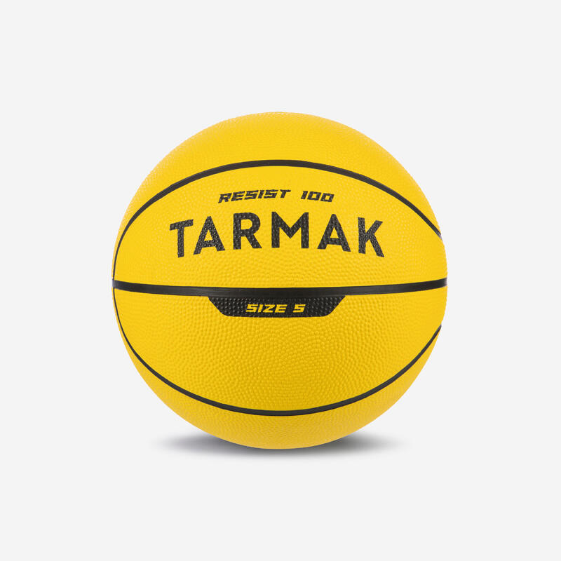 Bola de Basquetebol Tamanho 5 Criança Principiante até 10 Anos R100  Amarelo. TARMAK - Decathlon