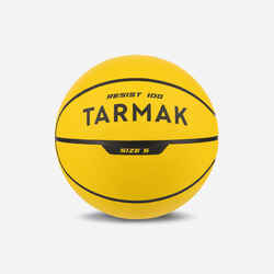 Μπάλα μπάσκετ μεγέθους 5 R100 - Κίτρινο - Ιδανική για αρχάριους. Ανθεκτική
