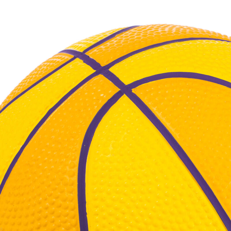 Minibola de Basquetebol Tamanho 1 - K100 Rubber Criança Amarelo