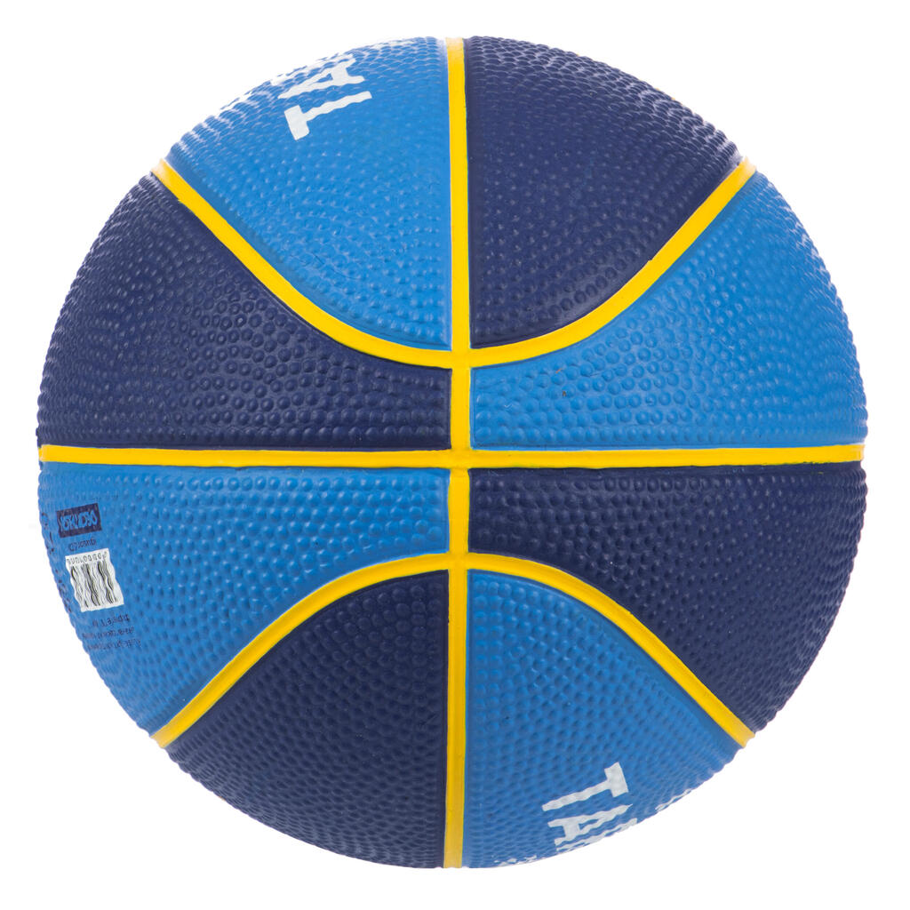 Mini ballon de basketball taille 1 Enfant - K100 Rubber bleu