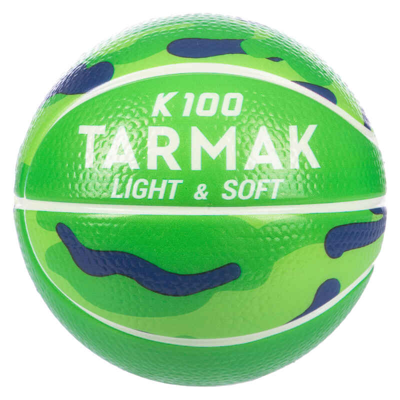 K100 Schaumstoff Basketball Mini K100 Größe 1 Schaumstoff Kinder grün/blau