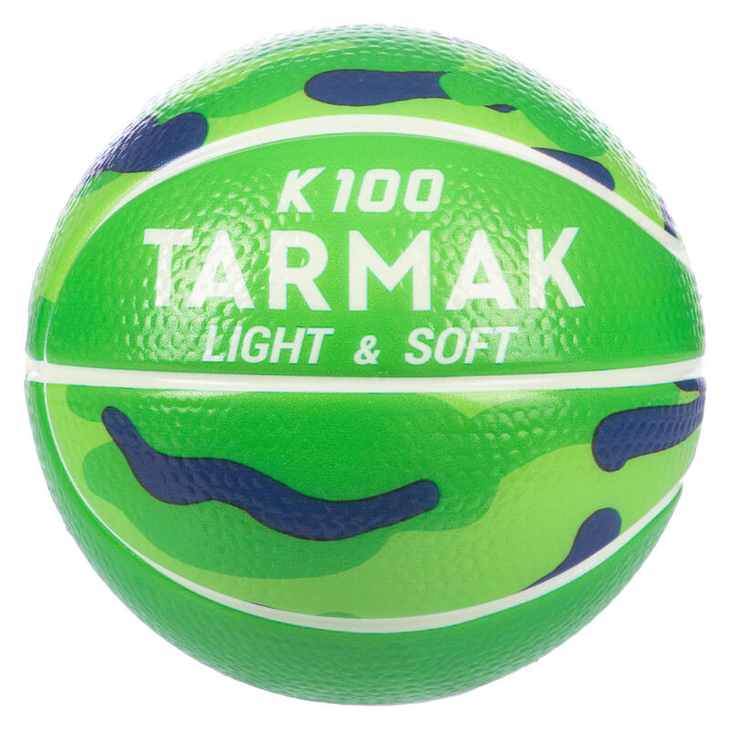 K100 Mousse. Mini ballon de basketball enfant en mousse taille 1 jusqu'a 4 ans.