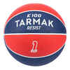 Košarkaška lopta K100 vel. 1 od pjene dječja plavo-narančasta