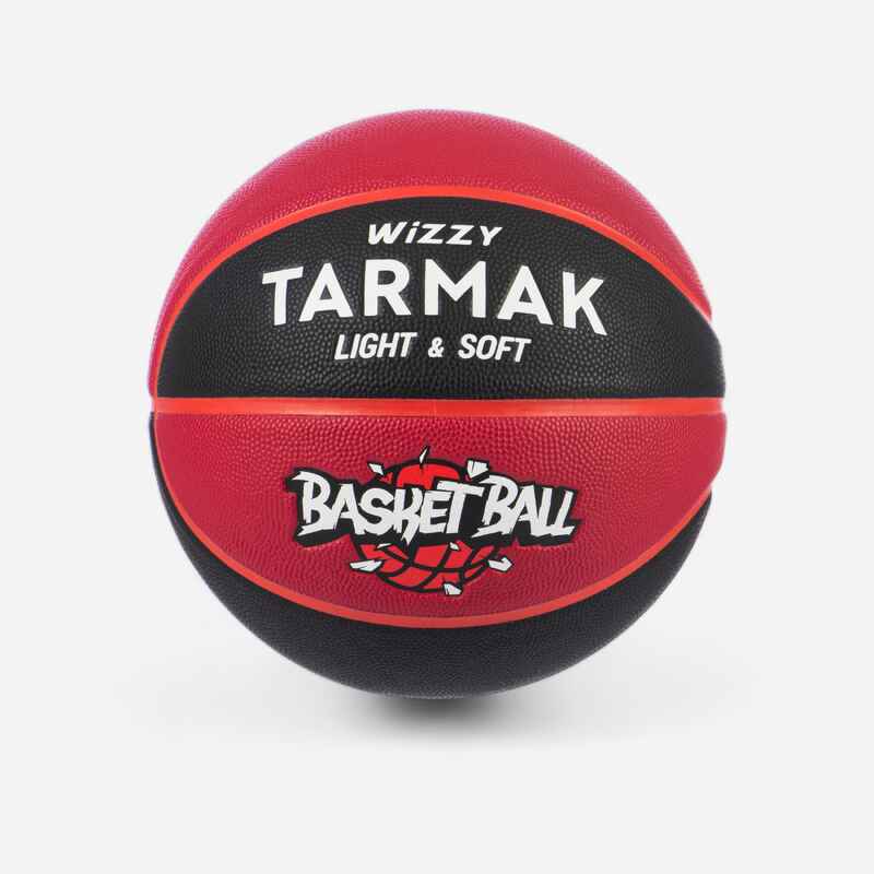 Basketball Wizzy Größe 5 für Kinder bis 10 Jahren schwarz/bordeaux Basketball Wizzy Größe 5 für Kinder bis 10 Jahren schwarz/bordeaux
