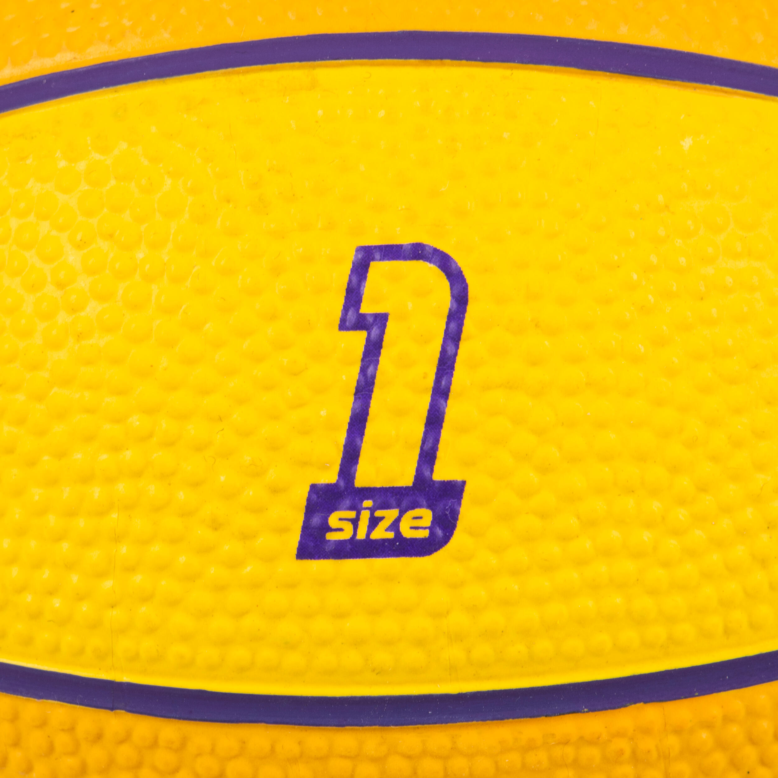 TARMAK Mini Ballon De Basketball Enfant Mini B Taille 1. Jusqu'à 4 Ans.  Jaune Violet - Prix pas cher