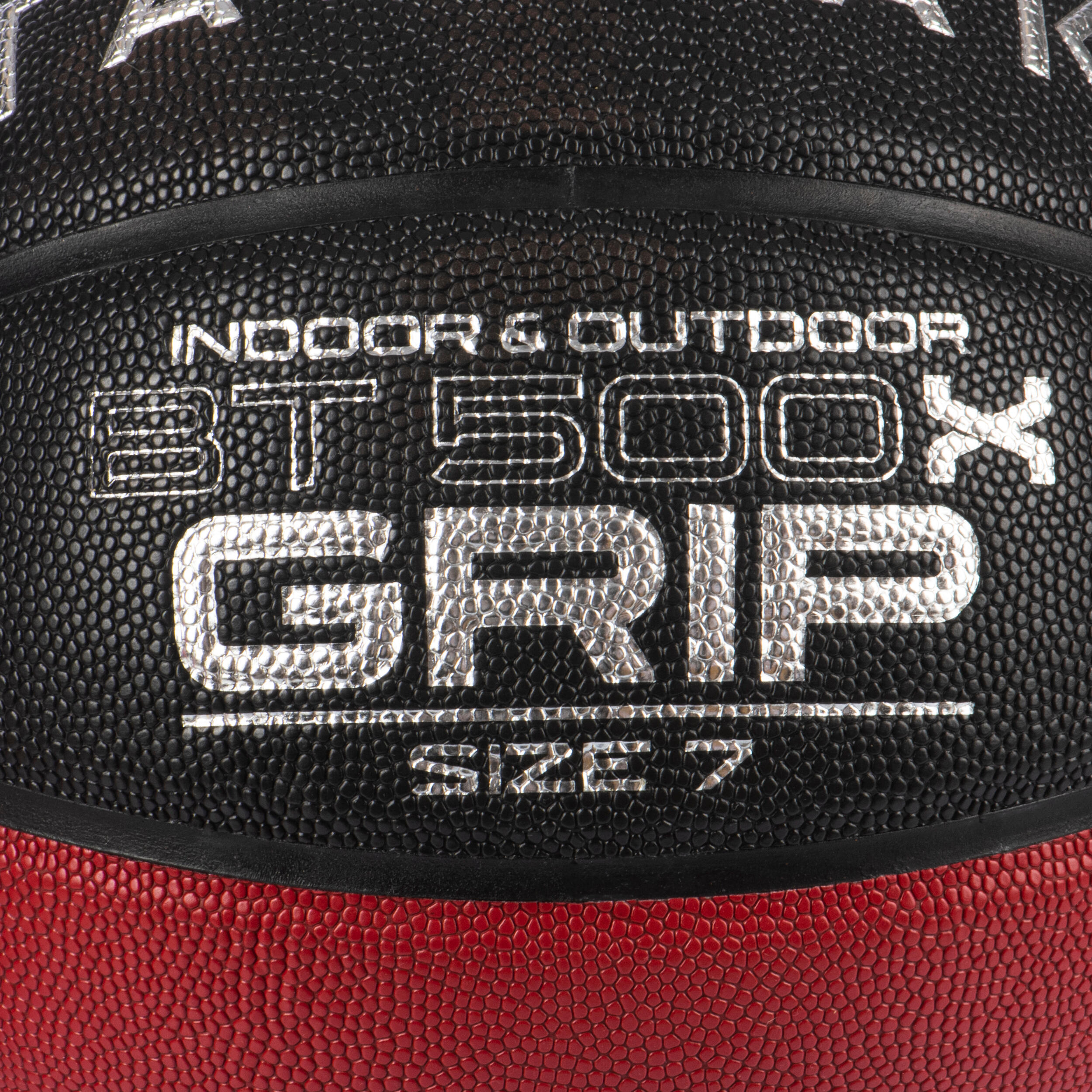 BT500 Grip Adult Size 7 Basketball - Noir Rouge 8/8