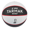 Kids' Size 1 Mini Basketball K100 Rubber - Black White