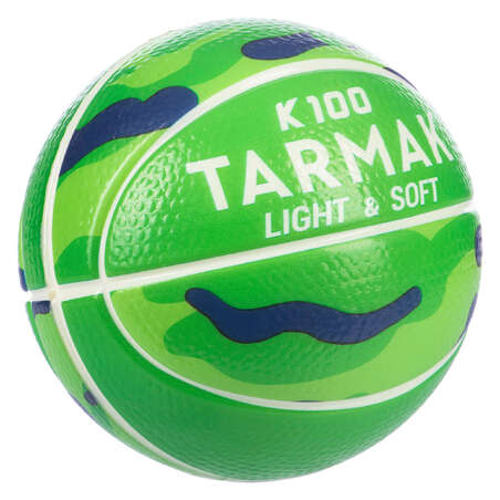 Mini ballon de basketball en mousse taille 1 Enfant - K100 vert