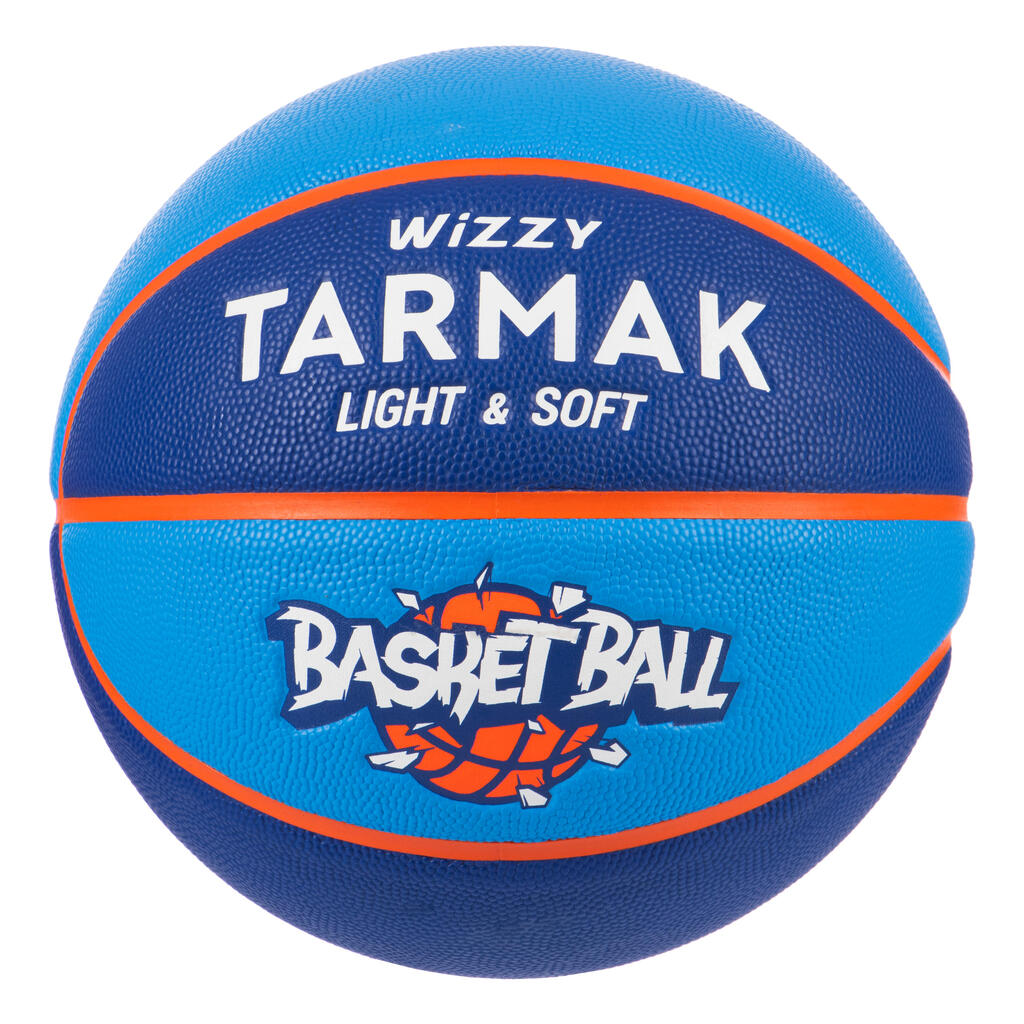 Košarkaška lopta Wizzy veličina 5 za djecu do 10 godina plava