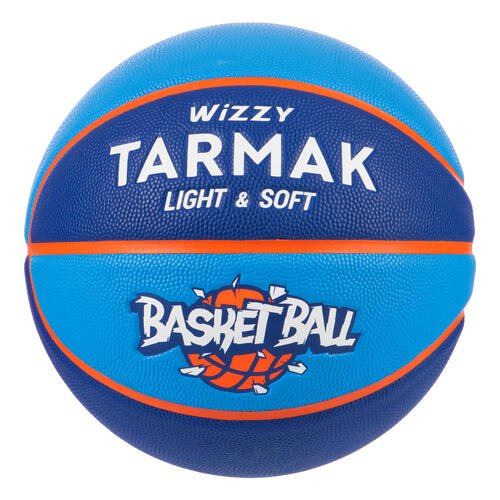 Ballon de basket enfant Wizzy basketball bleu taille 5 jusqu&#039;a 10 ans.