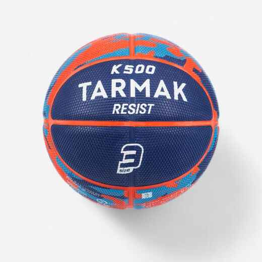 
      Ballon de basketball taille 3 Enfant - K500 Rubber bleu orange
  