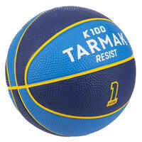 Vaikiškas krepšinio kamuolys „Mini B“, 1 dydis, iki 4 metų, mėlynas