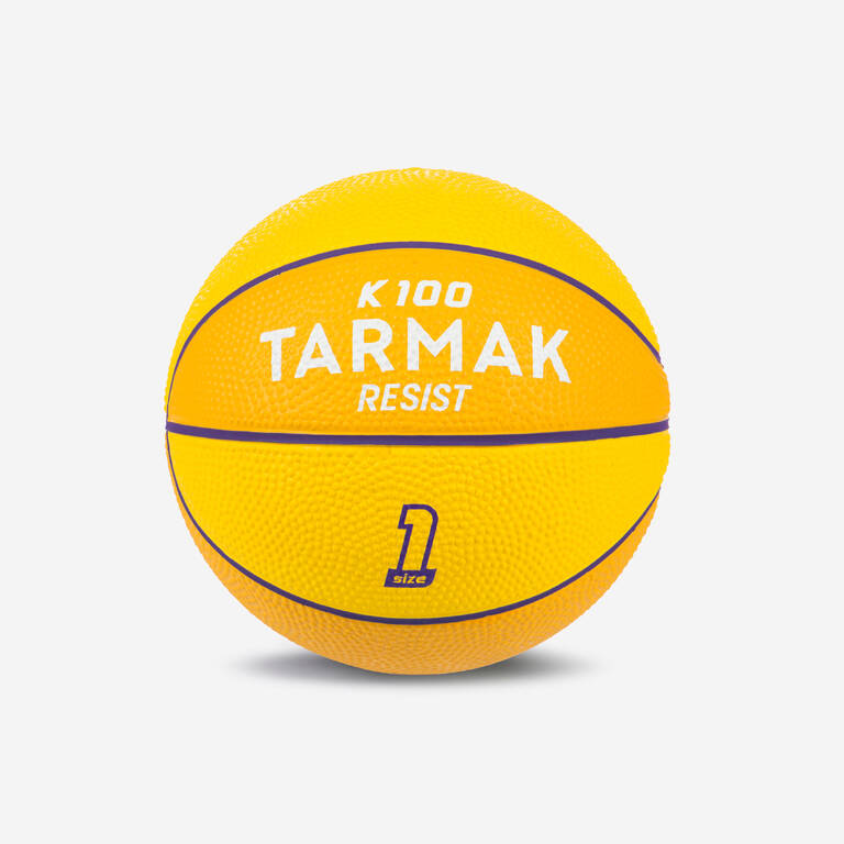 Bola Basket Anak-anak K100 Karet Ukuran 1 - Kuning