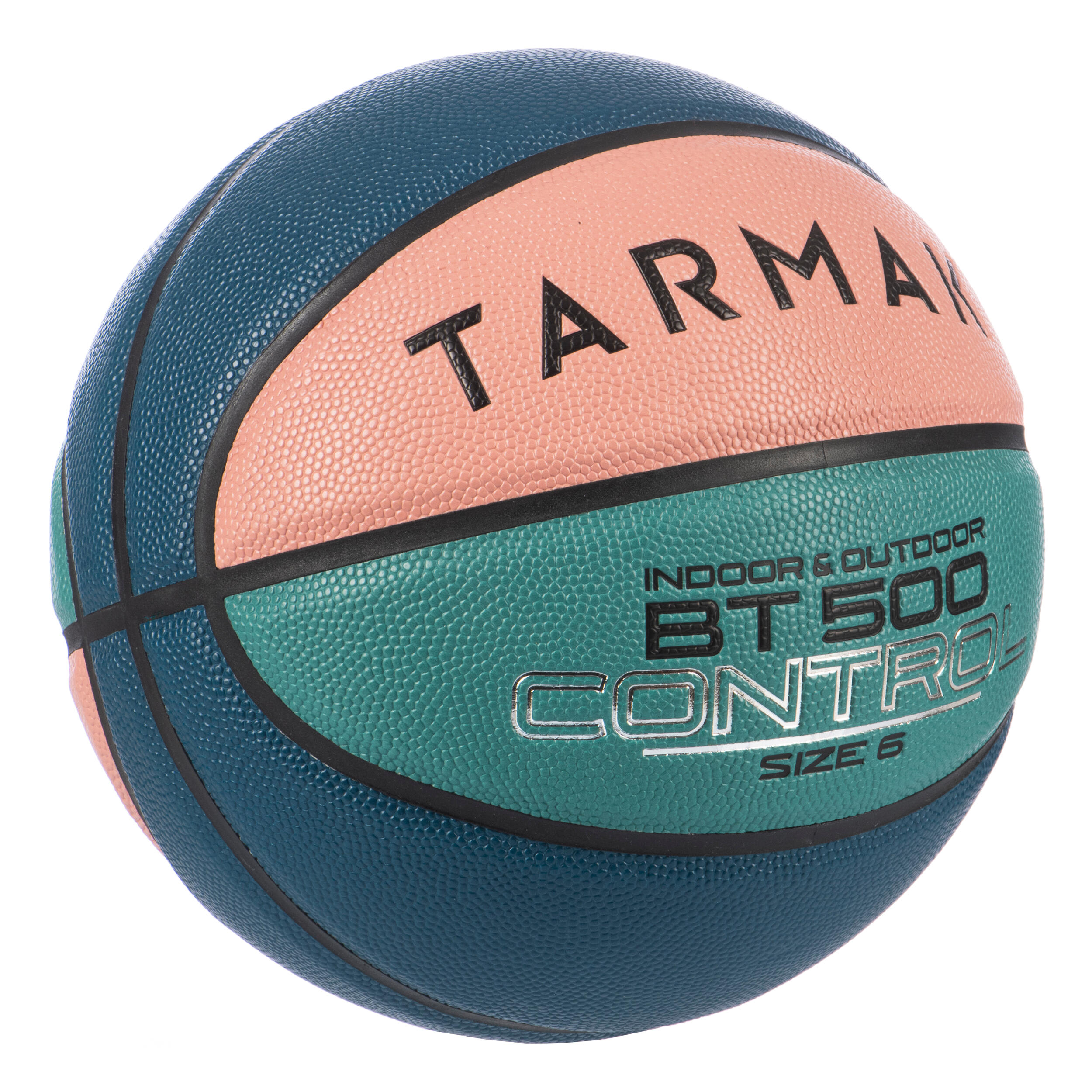 Size 6 Basketball BT500 - Pink/Green/Blue 3/5
