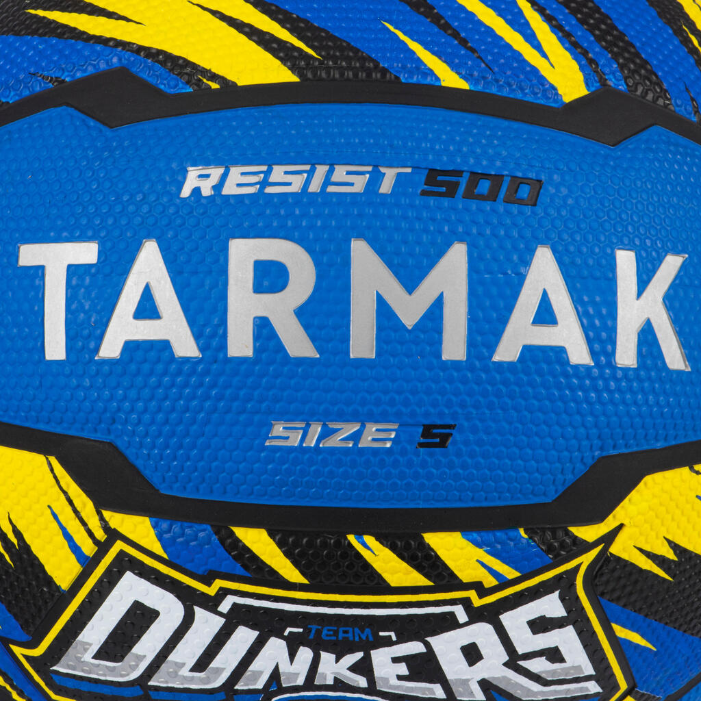 Ballon de basketball taille 5 - R500 Rose Noir