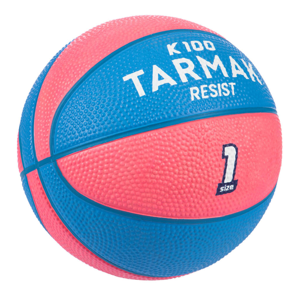 Kids' Basketball Size 1 K100 Rubber - Blue