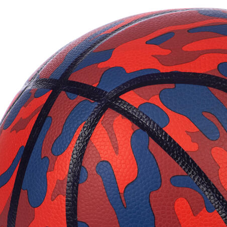 Basketboll för nybörjare K500 Aniball junior röd blå