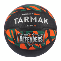 Ballon de basketball taille 5 - R500 orange noir vert
