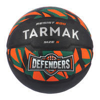 Kids' Size 5 (Up to 10 Years) Beginner Basketball R500 - Orange/Black/Green