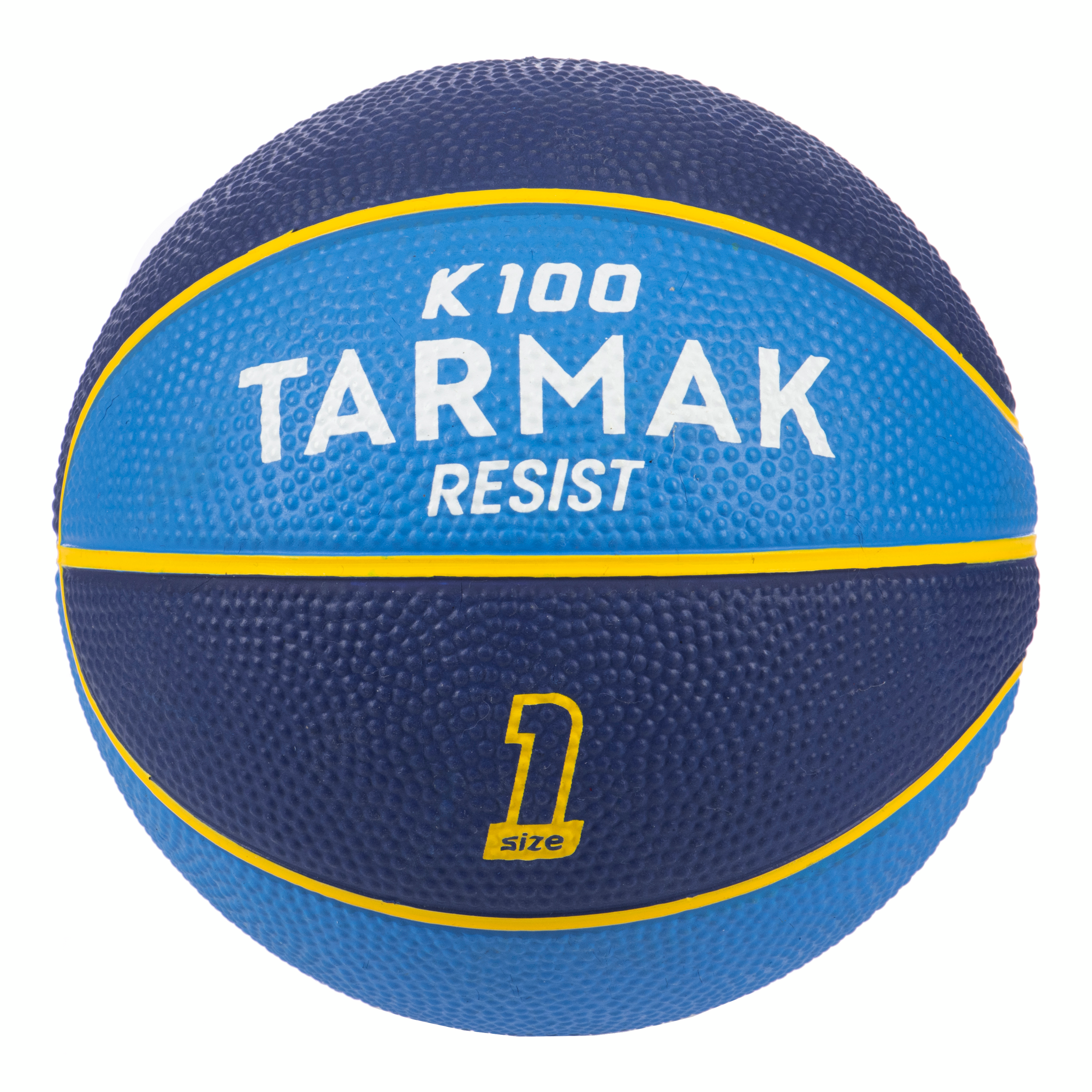 Mini ballon de basketball taille 1 Enfant - K100 Rubber bleu