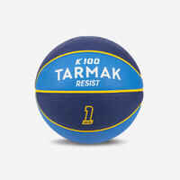 Kids' Basketball Size 1 K100 Rubber - Blue