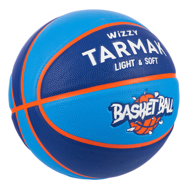 Basketball Wizzy Größe 5 für Kinder bis 10 Jahren blau