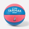 Kids' Rubber Basketball Size 1 K100 - Blue/Pink