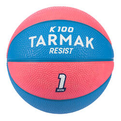 兒童款（4歲以下）1號籃球Mini B－粉紅色配藍色