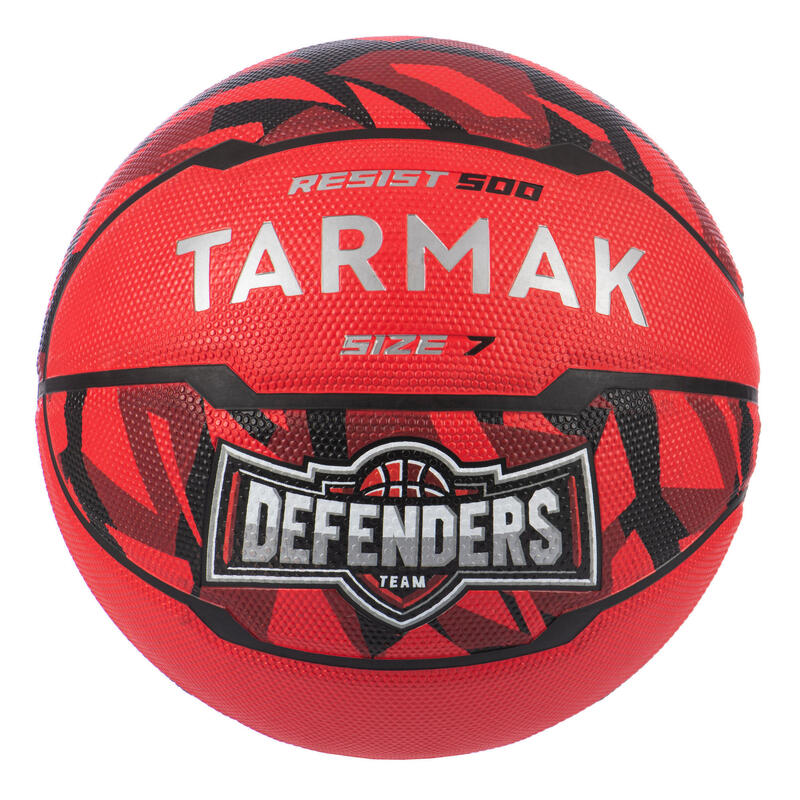 Kosárlabda RESIST 500, 7-es méret, kezdőknek 13 éves kor felett, piros 