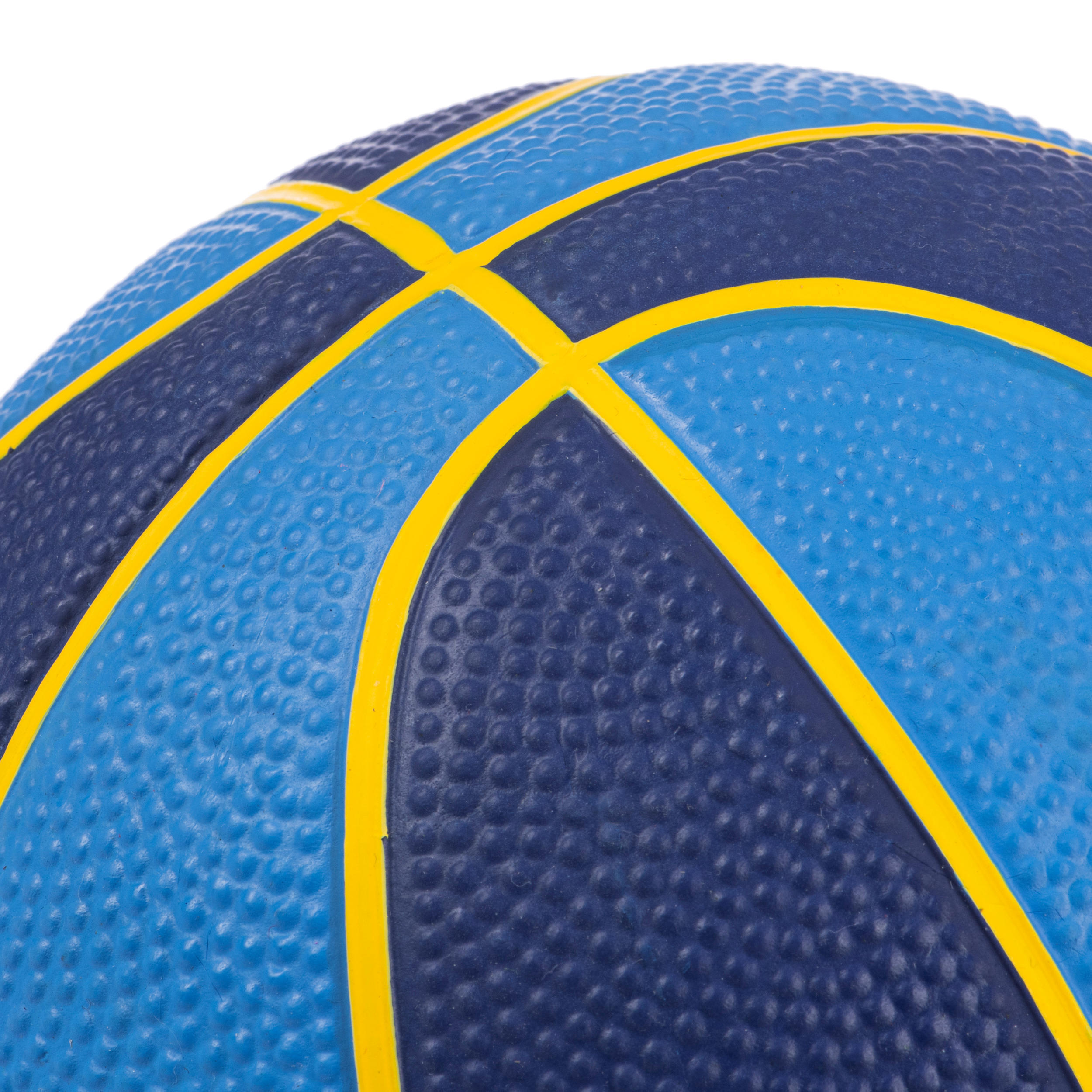 Mini basketbal maat 1 kinderen K100 Rubber blauw 3/4
