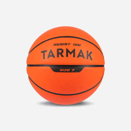 Oranžna košarkarska žoga R100 za odrasle (velikost 7)