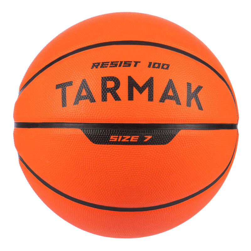 成人款7號耐用初階籃球R100－橘色