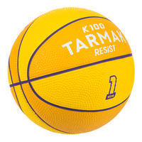 Mini balón de básquetbol junior Mini B talla 1Hasta 4 años.amarillo violeta 