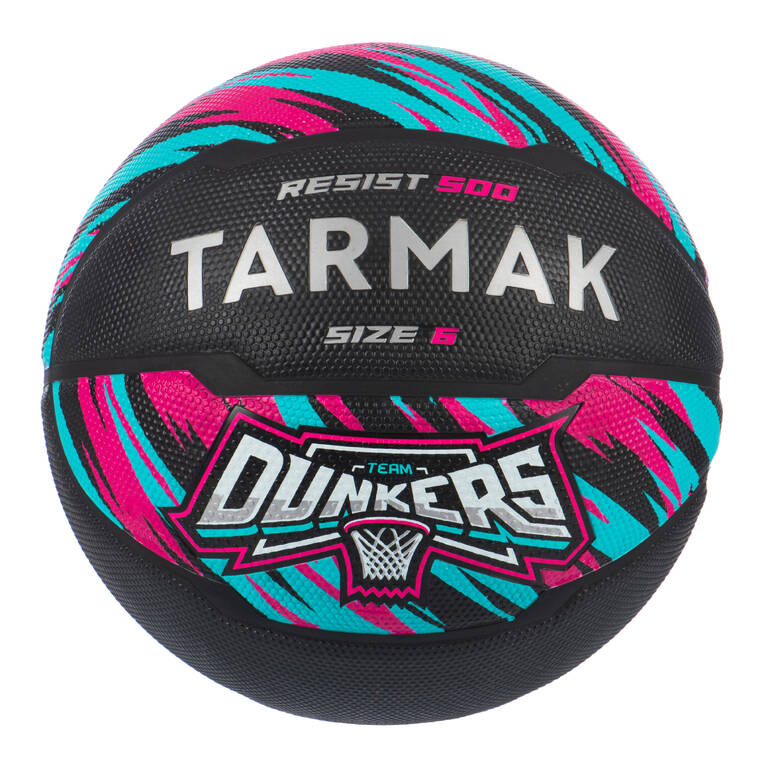 Kids'/Women's Size 6 Beginner Basketball R500 - Black/Pink