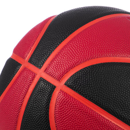 М'яч баскетбольний дитячий Wizzy розмір 5 бордовий/чорний