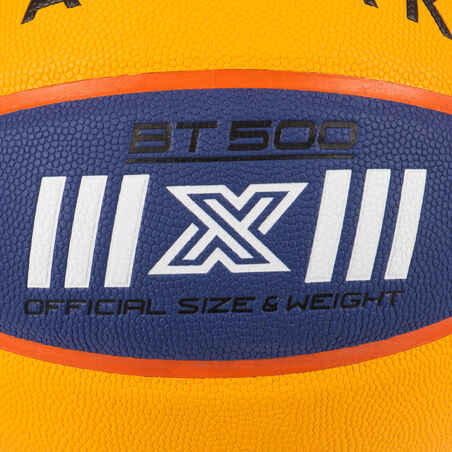 Μπάλα μπάσκετ 3x3 μεγέθους 6 BT 500 - Μπλε/Κίτρινο