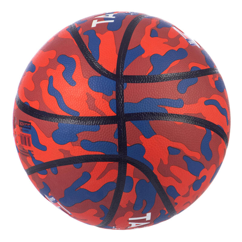 Basketball K500 Aniball Grösse 4 für Kinder rot/blau
