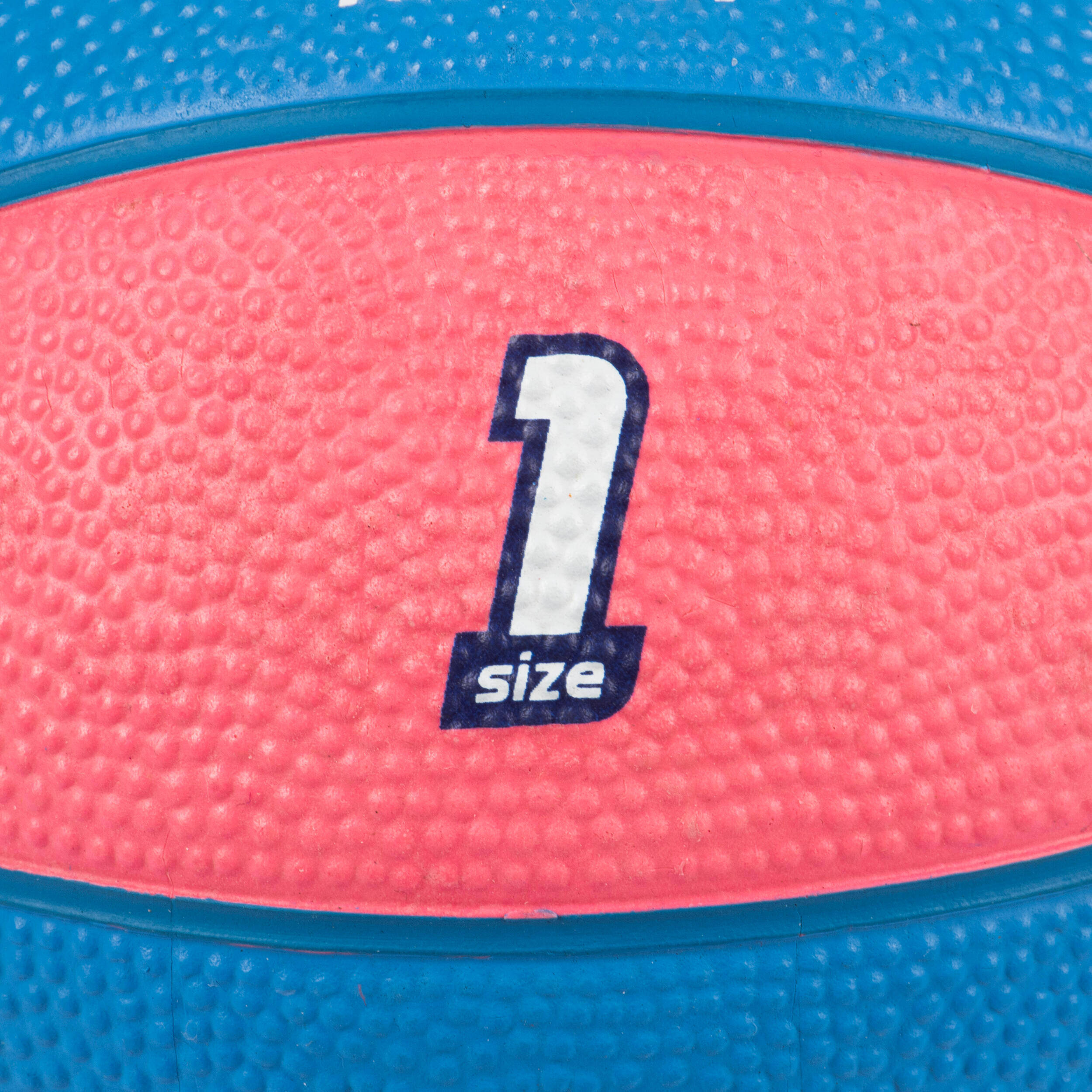 Kids' Rubber Basketball Size 1 K100 - Blue/Pink -  3