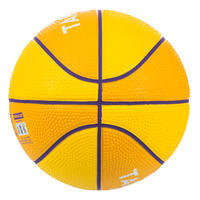 Mini ballon de basketball taille 1 Enfant - K100 Rubber jaune