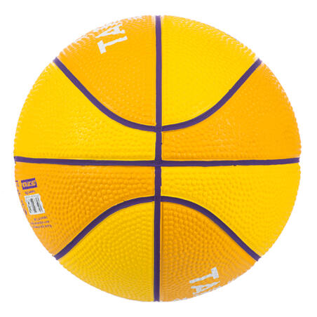 Mini ballon de basketball taille 1 Enfant - K100 Rubber jaune