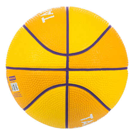 Mini Balón de Baloncesto Talla 1 Amarillo