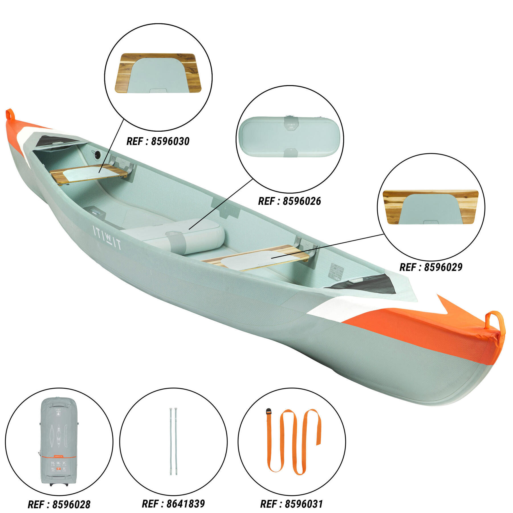 Ricambi canoa X500