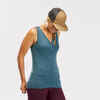 Women's Trek Travel Merino Wool Tank Top Travel 500 - Blue